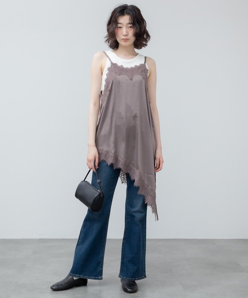 HEILIS（ヘイリス）の「レースキャミワンピース（ワンピース・レディース・ベージュ/ブラウン・FREE）」の21枚目の写真