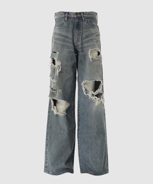 DESTRESSED MODERN DENIM WIDE CUT（デニムパンツ）｜SUGARHILL