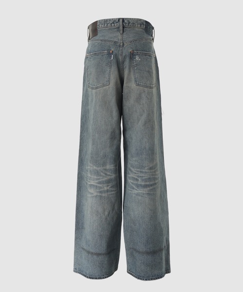 SUGARHILL(シュガーヒル)の「DESTRESSED MODERN DENIM WIDE CUT(デニムパンツ・メンズ・ブルー系その他・32/30/34)」の2枚目の写真