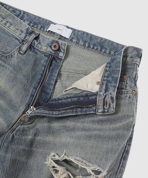SUGARHILL(シュガーヒル)の「DESTRESSED MODERN DENIM WIDE CUT(デニムパンツ・メンズ・ブルー系その他・32/30/34)」の3枚目の写真