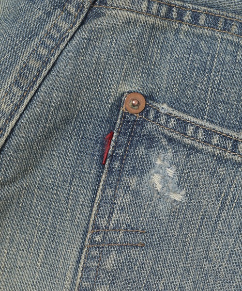 SUGARHILL(シュガーヒル)の「DESTRESSED MODERN DENIM WIDE CUT(デニムパンツ・メンズ・ブルー系その他・32/30/34)」の6枚目の写真