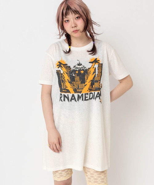 RNA（アールエヌエー）の「D1692 Jellydestroy T-ワンピース（ワンピース・レディース・レッド/ホワイト/ネイビー・MEDIUM）」の4枚目の写真