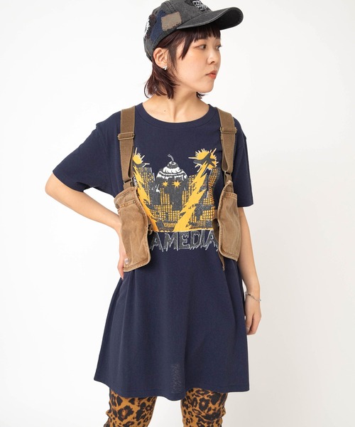 RNA（アールエヌエー）の「D1692 Jellydestroy T-ワンピース（ワンピース・レディース・レッド/ホワイト/ネイビー・MEDIUM）」の7枚目の写真