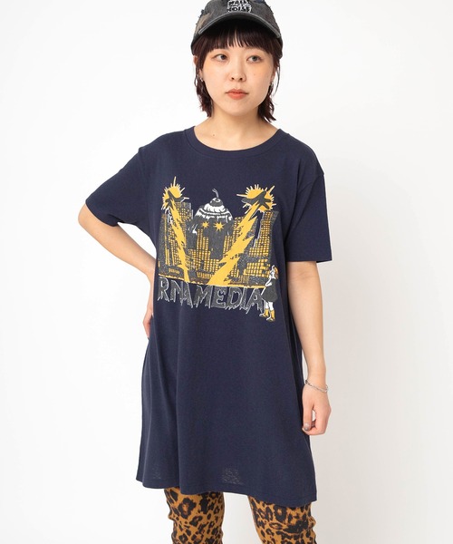 RNA（アールエヌエー）の「D1692 Jellydestroy T-ワンピース（ワンピース・レディース・レッド/ホワイト/ネイビー・MEDIUM）」の6枚目の写真