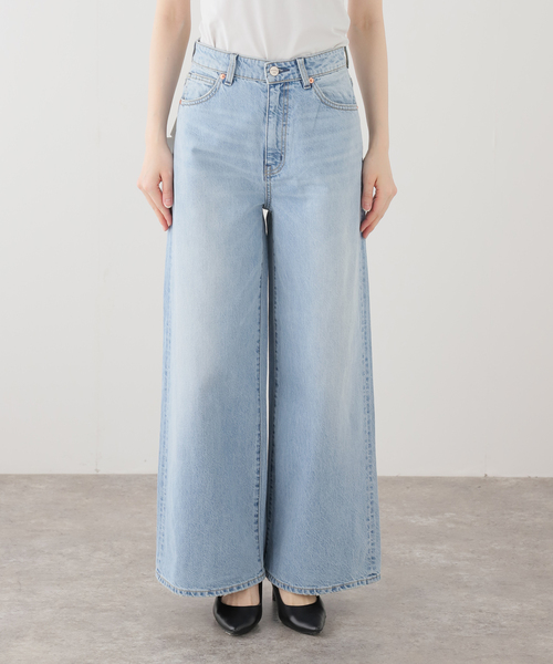 La TOTALITE（ラトータリテ）の「【洗える】PICCADILLY/ピカデリー ワイドデニム（デニムパンツ・レディース・サックスブルー・27/26/25）」の5枚目の写真
