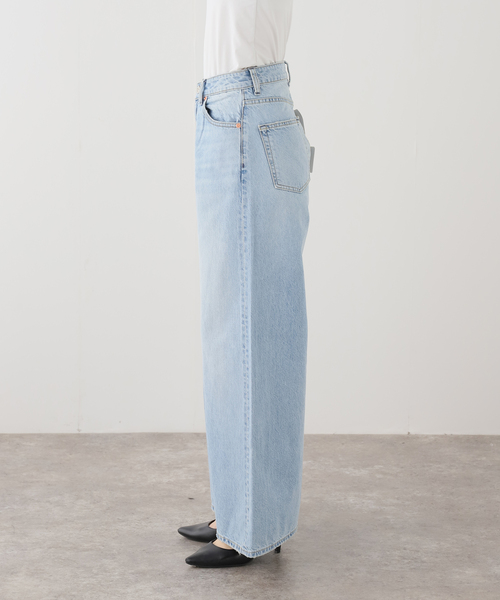 La TOTALITE（ラトータリテ）の「【洗える】PICCADILLY/ピカデリー ワイドデニム（デニムパンツ・レディース・サックスブルー・27/26/25）」の6枚目の写真