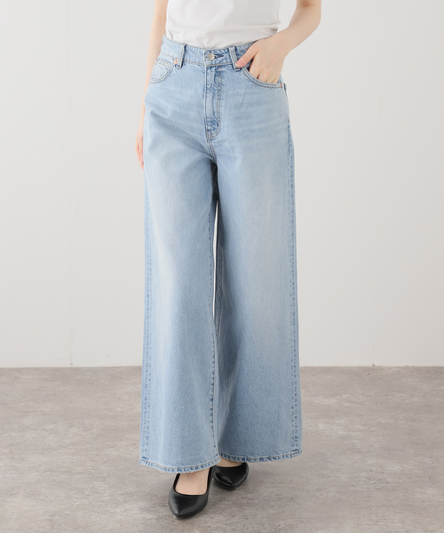 La TOTALITE（ラトータリテ）の「【洗える】PICCADILLY/ピカデリー ワイドデニム（デニムパンツ・レディース・サックスブルー・27/26/25）」の17枚目の写真