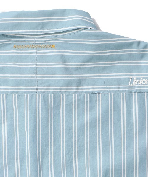 UNION（UNION TOKYO）（ユニオン）の「UNION TOKYO GRAMERCY SS SHIRT ユニオントーキョー ショートスリーブシャツ（シャツ/ブラウス・メンズ・ライトブルー/ダークブラウン・XL/L/M/S）」の4枚目の写真