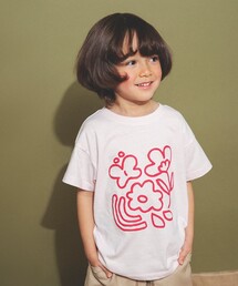 aBity select | 【aBity select./アビティセレクト】ニュアンスフラワープリント半袖Tシャツ(Tシャツ/カットソー)