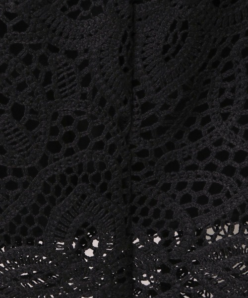 A part by(アパートバイ)の「クロシェレースストレートスカート(スカート・レディース・オフホワイト/ブラック・FREE)」の22枚目の写真