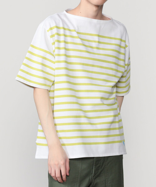 ORCIVAL（オーシバル）の「ORCIVAL | ラッセル ワイド ボートネック 半袖バスクシャツ MEN（Tシャツ/カットソー・メンズ・グレー系その他/イエロー系その他/ブルー系その他2/ブルー系その他・4/5/3）」の16枚目の写真