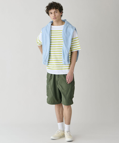 ORCIVAL（オーシバル）の「ORCIVAL | ラッセル ワイド ボートネック 半袖バスクシャツ MEN（Tシャツ/カットソー・メンズ・グレー系その他/イエロー系その他/ブルー系その他2/ブルー系その他・4/5/3）」の19枚目の写真