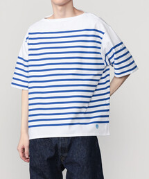 ORCIVAL | ラッセル ワイド ボートネック 半袖バスクシャツ MEN