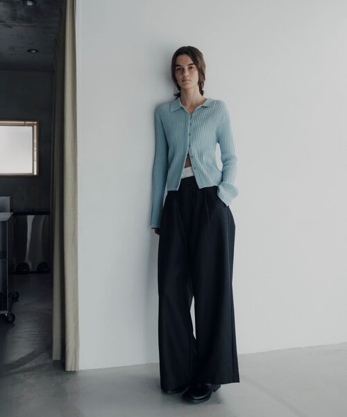 SHENERY（シーナリー）の「【Pasterip】ポロニットサマーカーディガン（カーディガン/ボレロ・レディース・サックスブルー/アイボリー/グレー・FREE）」の16枚目の写真