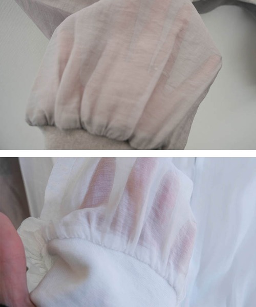 aquagarage（アクアガレージ）の「夏の日焼け対策や冷房対策にぴったりな、軽やかなシアーパーカー（パーカー・レディース・グレー/ブラック/ホワイト・FREE）」の17枚目の写真
