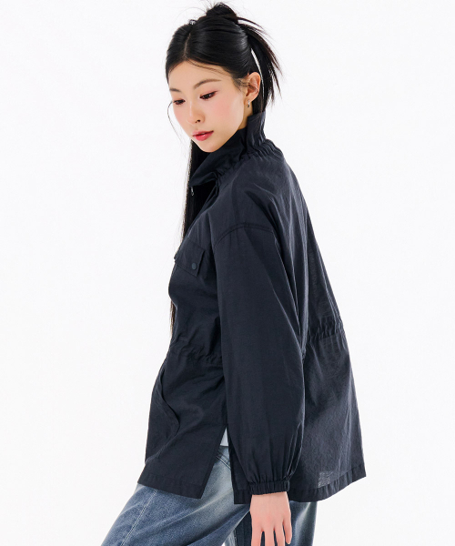 CHASECULT(チェイスカルト)の「レディース ハイネックサファリジャンパー-FBRG4173C04(ミリタリージャケット・メンズ・ネイビー・FRE)」の5枚目の写真