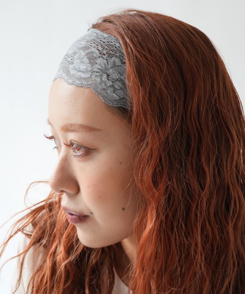 Port(ポート)の「【 Port / ポート 】 総レース ナチュラル ヘアバンド(ヘアバンド・レディース・ブラック/グレー/ホワイト・FREE)」の13枚目の写真