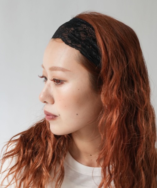 Port(ポート)の「【 Port / ポート 】 総レース ナチュラル ヘアバンド(ヘアバンド・レディース・ブラック/グレー/ホワイト・FREE)」の17枚目の写真