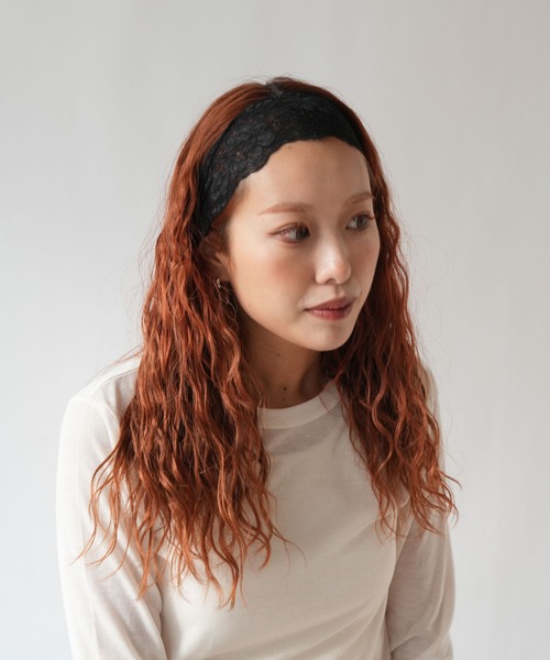 Port(ポート)の「【 Port / ポート 】 総レース ナチュラル ヘアバンド(ヘアバンド・レディース・ブラック/グレー/ホワイト・FREE)」の18枚目の写真