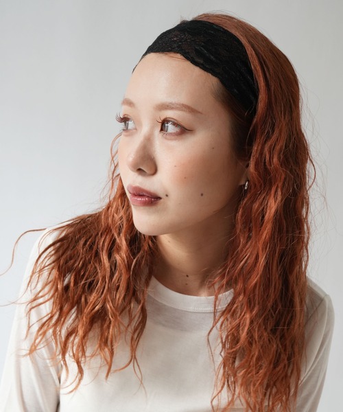 Port(ポート)の「【 Port / ポート 】 総レース ナチュラル ヘアバンド(ヘアバンド・レディース・ブラック/グレー/ホワイト・FREE)」の11枚目の写真