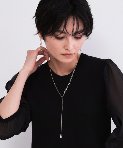 OPAQUE.CLIP(オペークドットクリップ)の「デザインミニチェーンスライドネックレス(ネックレス・レディース・シルバー/ゴールド・00)」の8枚目の写真