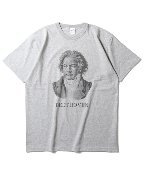 HOUSTON(ヒューストン)の「BEETHOVEN Tシャツ(Tシャツ/カットソー・メンズ・オフホワイト/グレー/オリーブ・MEDIUM/LARGE/X-LARGE)」の2枚目の写真
