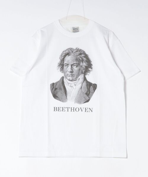 HOUSTON(ヒューストン)の「BEETHOVEN Tシャツ(Tシャツ/カットソー・メンズ・オフホワイト/グレー/オリーブ・MEDIUM/LARGE/X-LARGE)」の6枚目の写真