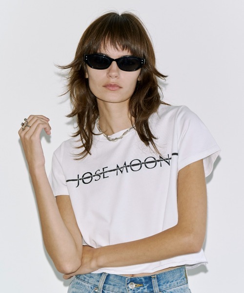 JOSE MOON(ジョゼムーン)の「MINIMUM LOGO TSHIRT/ミニマムロゴTシャツ(Tシャツ/カットソー・レディース・ホワイト/グレー/ブラック・FREE)」の13枚目の写真