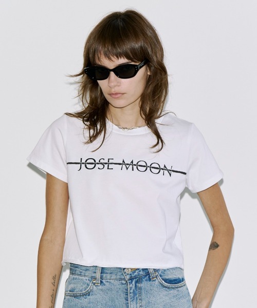 JOSE MOON(ジョゼムーン)の「MINIMUM LOGO TSHIRT/ミニマムロゴTシャツ(Tシャツ/カットソー・レディース・ホワイト/グレー/ブラック・FREE)」の15枚目の写真
