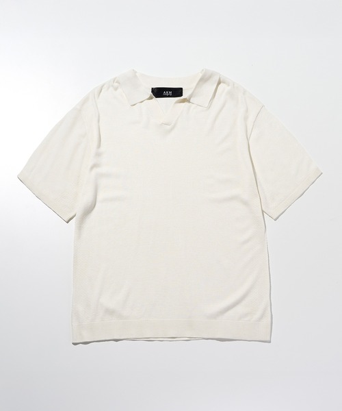 AKM Contemporary(エイケイエムコンテンポラリー)の「【WEB・直営店限定】AKM Contemporary(エイケイエムコンテンポラリー)シルクブレンド半袖サマーニットポロシャツ(ポロシャツ・メンズ・ミント/ブラウン/オフホワイト/ブラック・XL/L/M/S)」の20枚目の写真