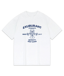 キープゴーイングベア オーバーサイズ 半袖Tシャツ [ホワイト]