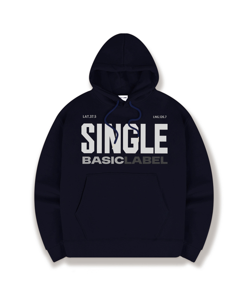 BASIC LABEL（ベーシックラベル）の「Single Label Oversized Hoodie 5 Color [BLBI_1003]（パーカー・レディース・ホワイト/ブラック/ネイビー/グレー/オフホワイト・SMALL/MEDIUM/LARGE/X-LARGE）」の5枚目の写真