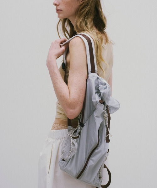 TODAYFUL（トゥデイフル）の「【WEB限定】[TODAYFUL/トゥデイフル] ユースフル シアーバックパック（バックパック/リュック・レディース・ブルー系その他/ブラック・F）」の2枚目の写真