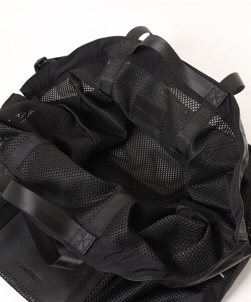 ADAM PATEK（アダムパテック）の「【RES】【ADAM PATEK】Leather trimmed mesh 2way big tote bag（トートバッグ・メンズ・ブラック・FREE）」の11枚目の写真