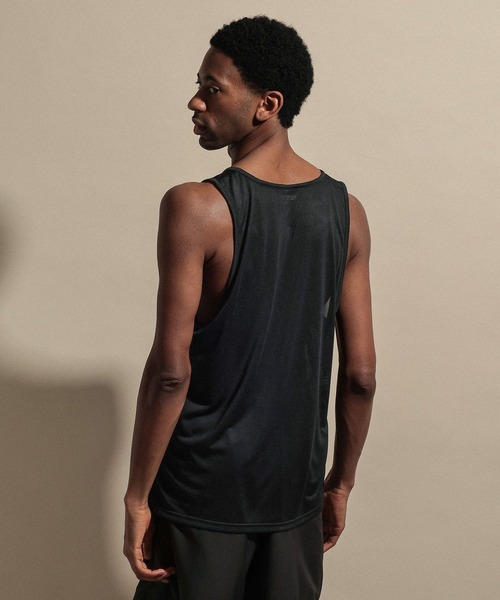 NUMERALS（ヌメラルズ）の「[NUMERALS]MINI MESH LOGO TANK TOP（タンクトップ・メンズ・ブラック/グリーン・MEDIUM/LARGE）」の8枚目の写真