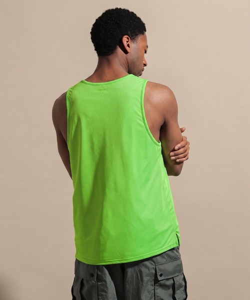 NUMERALS（ヌメラルズ）の「[NUMERALS]MINI MESH LOGO TANK TOP（タンクトップ・メンズ・ブラック/グリーン・MEDIUM/LARGE）」の12枚目の写真