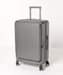 フロントオープン 多機能TSAロック USBポートスーツケース Mサイズ 60L