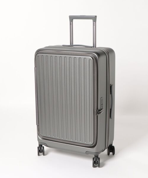 relac(レーラック)の「フロントオープン 多機能TSAロック USBポートスーツケース Mサイズ 60L(スーツケース/キャリーバッグ・レディース・ホワイト/ブラック/ライトブルー/グレー・MEDIUM)」の3枚目の写真