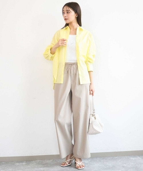 MK MICHEL KLEIN(エムケーミッシェルクラン)の「スタッズデザイン巾着風2wayバッグ(ショルダーバッグ・レディース・クリーム/アイボリー/ブラック・38)」の14枚目の写真
