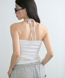 Dot Halter Sleeveless Top / ドットホルターネックノースリーブトップス