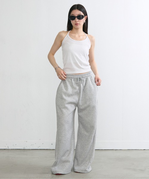 NUJOH(ヌゾ)の「Dot Halter Sleeveless Top / ドットホルターネックノースリーブトップス(タンクトップ・レディース・グレー/アイボリー/ブラック・FREE)」の21枚目の写真