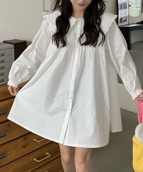 AMAJI(アマジ)の「ドールカラー ワンピース(ワンピース・レディース・ホワイト・MEDIUM/LARGE/X-LARGE)」の2枚目の写真
