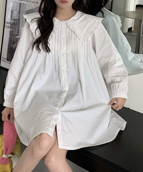 AMAJI(アマジ)の「ドールカラー ワンピース(ワンピース・レディース・ホワイト・MEDIUM/LARGE/X-LARGE)」の4枚目の写真