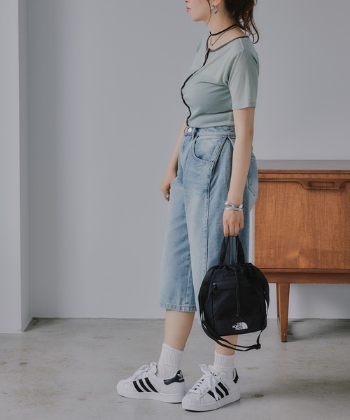 THE NORTH FACE(ザノースフェイス)の「【THE NORTH FACE】LINDEN MESH BUCKET BAG MINI(ショルダーバッグ・レディース・ブラック・FREE)」の12枚目の写真