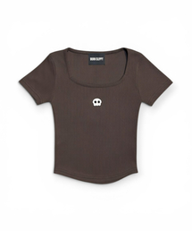 Bully Square Neck T-shirt (Brown)