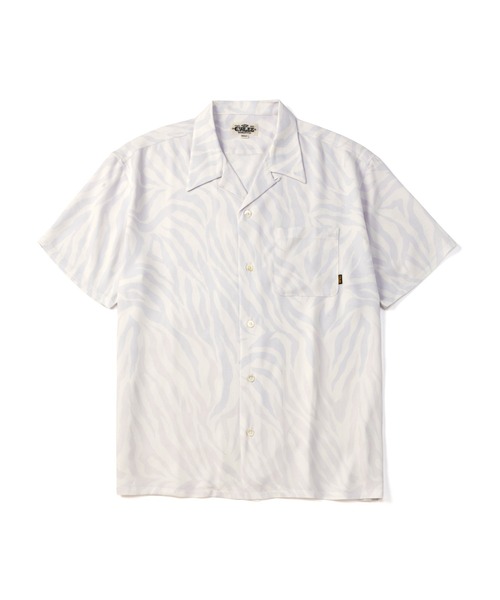 CALEE（キャリー）の「ZEBRA FLAME PATTERN S/S SH＜EXCLUSIVE＞（シャツ/ブラウス・メンズ・ブラック/ホワイト・X-LARGE/LARGE/MEDIUM）」の2枚目の写真