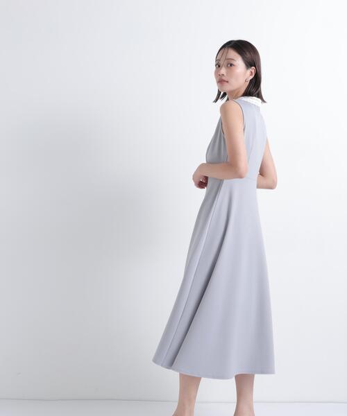 NATURAL BEAUTY BASIC(ナチュラルビューティーベーシック)の「レース襟ノースリーブワンピース(ワンピース・レディース・ネイビー/グレー・MEDIUM/P/S)」の17枚目の写真