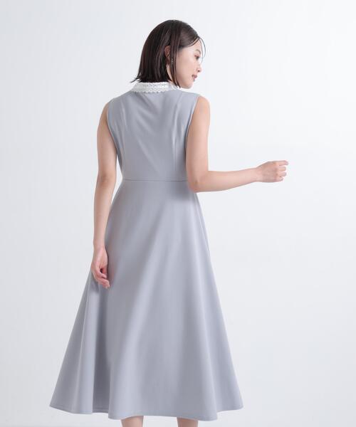 NATURAL BEAUTY BASIC(ナチュラルビューティーベーシック)の「レース襟ノースリーブワンピース(ワンピース・レディース・ネイビー/グレー・MEDIUM/P/S)」の19枚目の写真