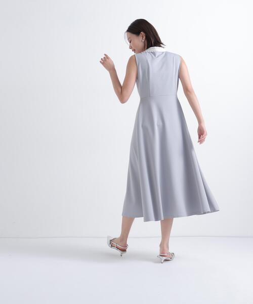 NATURAL BEAUTY BASIC(ナチュラルビューティーベーシック)の「レース襟ノースリーブワンピース(ワンピース・レディース・ネイビー/グレー・MEDIUM/P/S)」の22枚目の写真