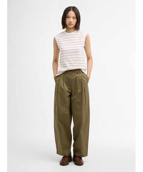 Barbour（バブアー）の「Debbie ボーダー ノースリーブ トップス（レディース）（タンクトップ・レディース・ピンク/ブラック・SMALL）」の3枚目の写真